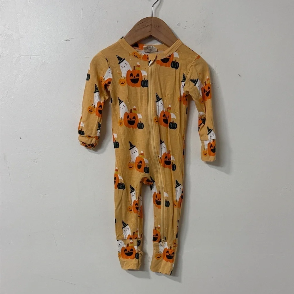 Spooky Pumpkin and Ghost Kids Footie